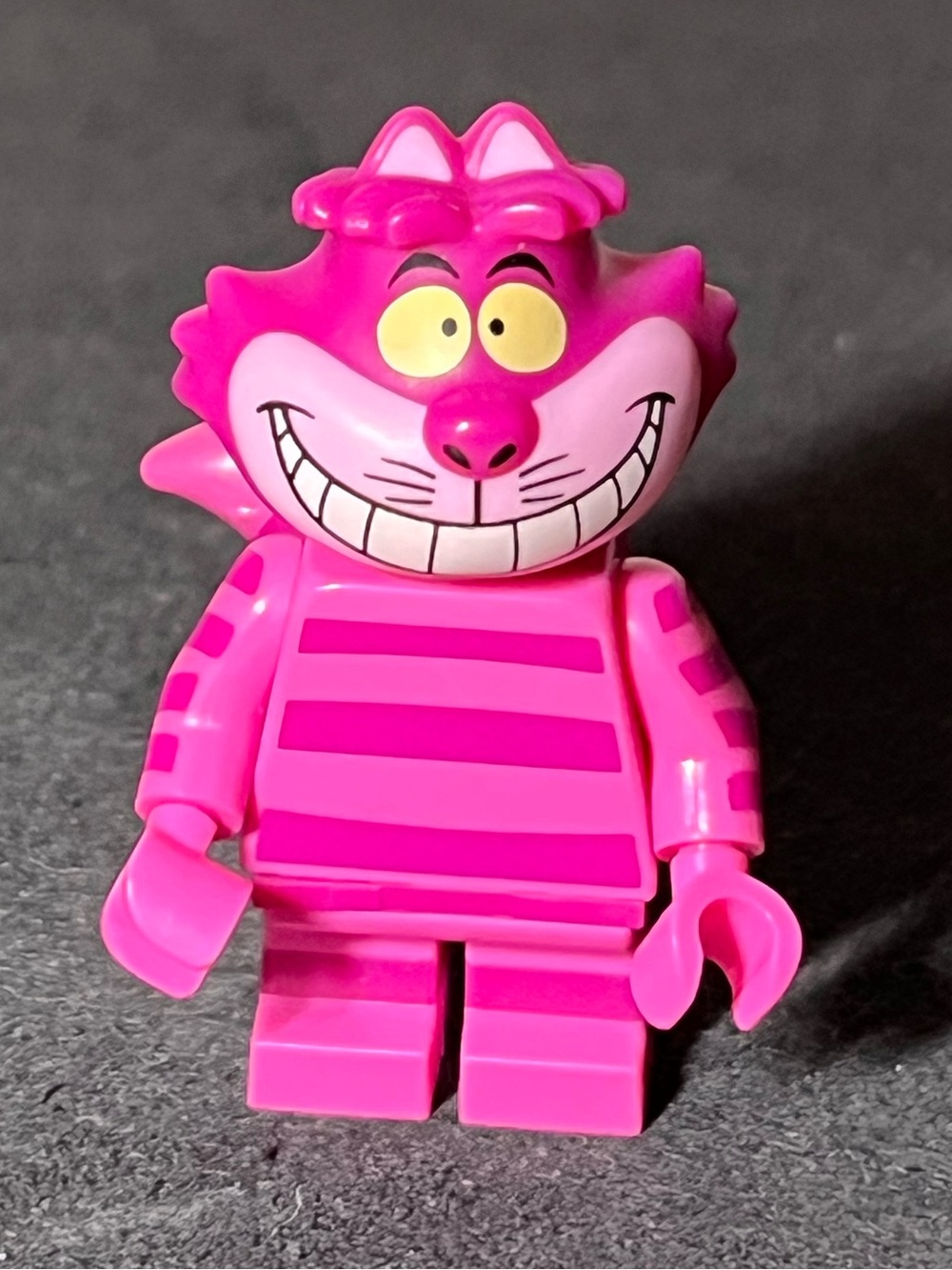 Lego Pink Cheshire Cat Minifigure with Stripes